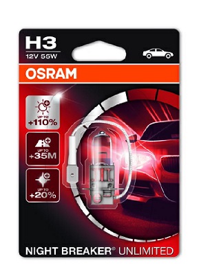 OSRAM 64151NBU-01B NIGHT BREAKER UNLIMITED Glühlampe, Fernscheinwerfer