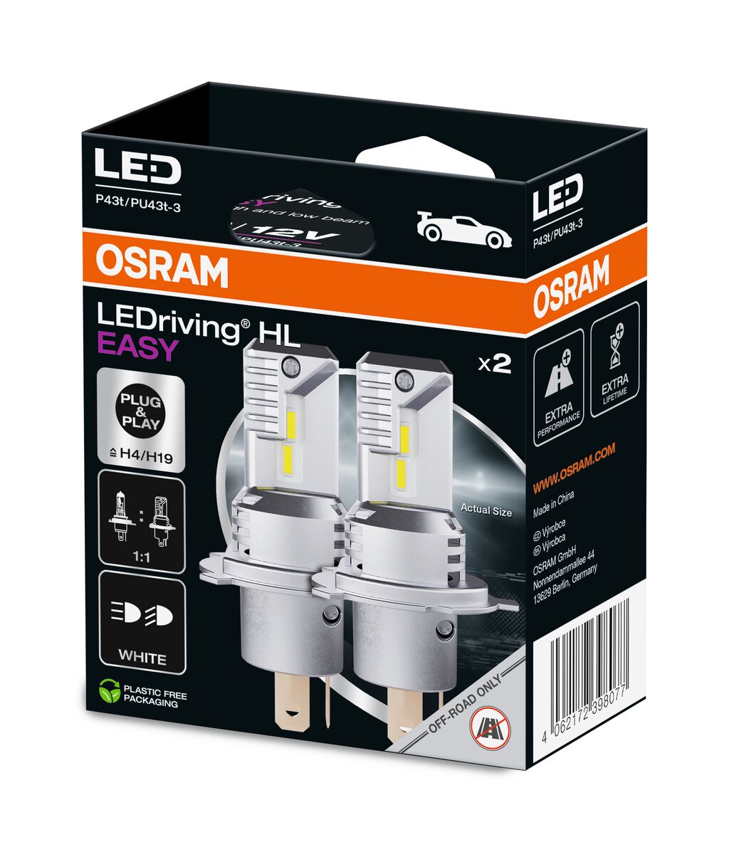 OSRAM 64193DWESY-2HB LEDriving® HL EASY Glühlampe, Fernscheinwerfer