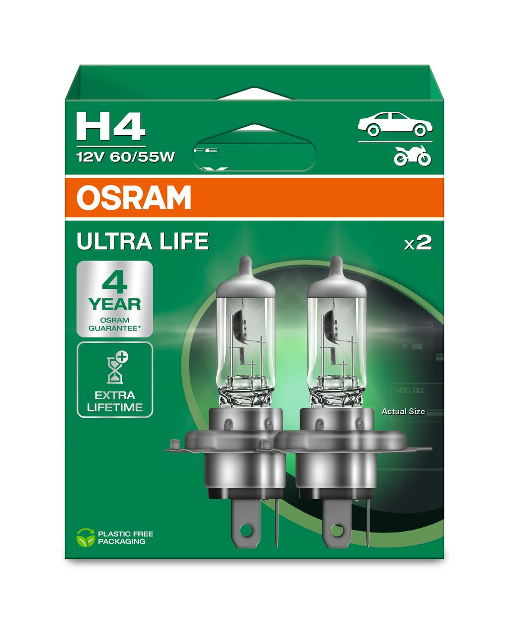 OSRAM 64193ULT-2HB ULTRA LIFE Glühlampe, Fernscheinwerfer