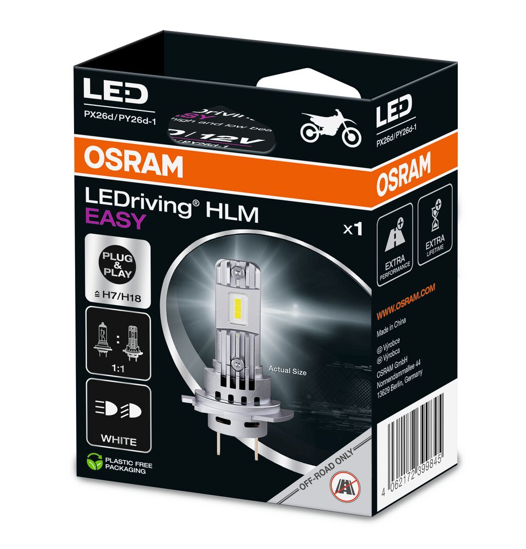 OSRAM 64210DWESY-1HB LEDriving® HLM EASY Glühlampe, Fernscheinwerfer