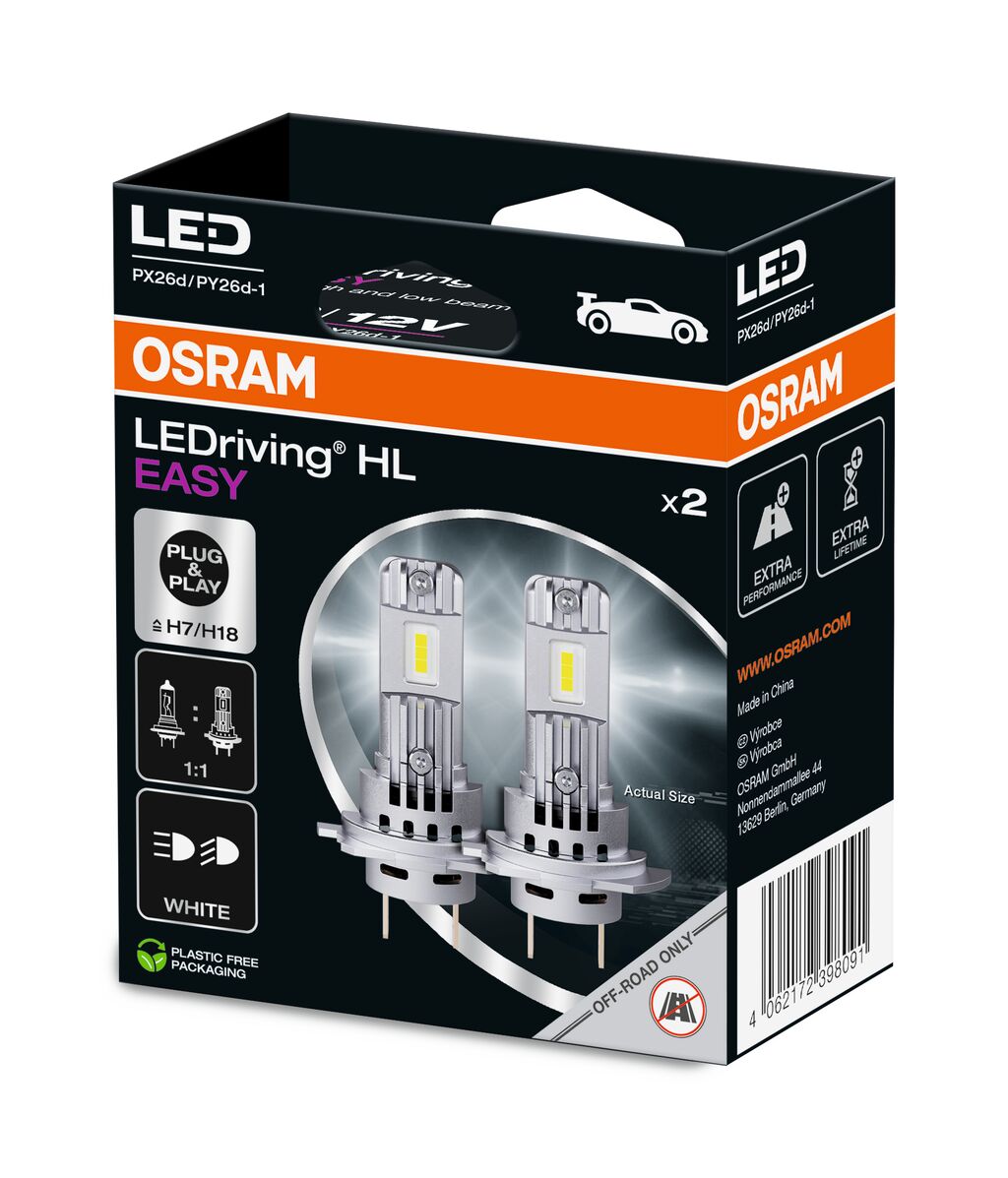 OSRAM 64210DWESY-2HB LEDriving® HL EASY Glühlampe, Fernscheinwerfer