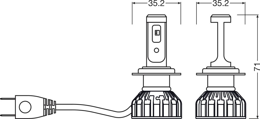 OSRAM 64210DWNBSM-2HB NIGHT BREAKER® LED SMART H7 Glühlampe, Fernscheinwerfer