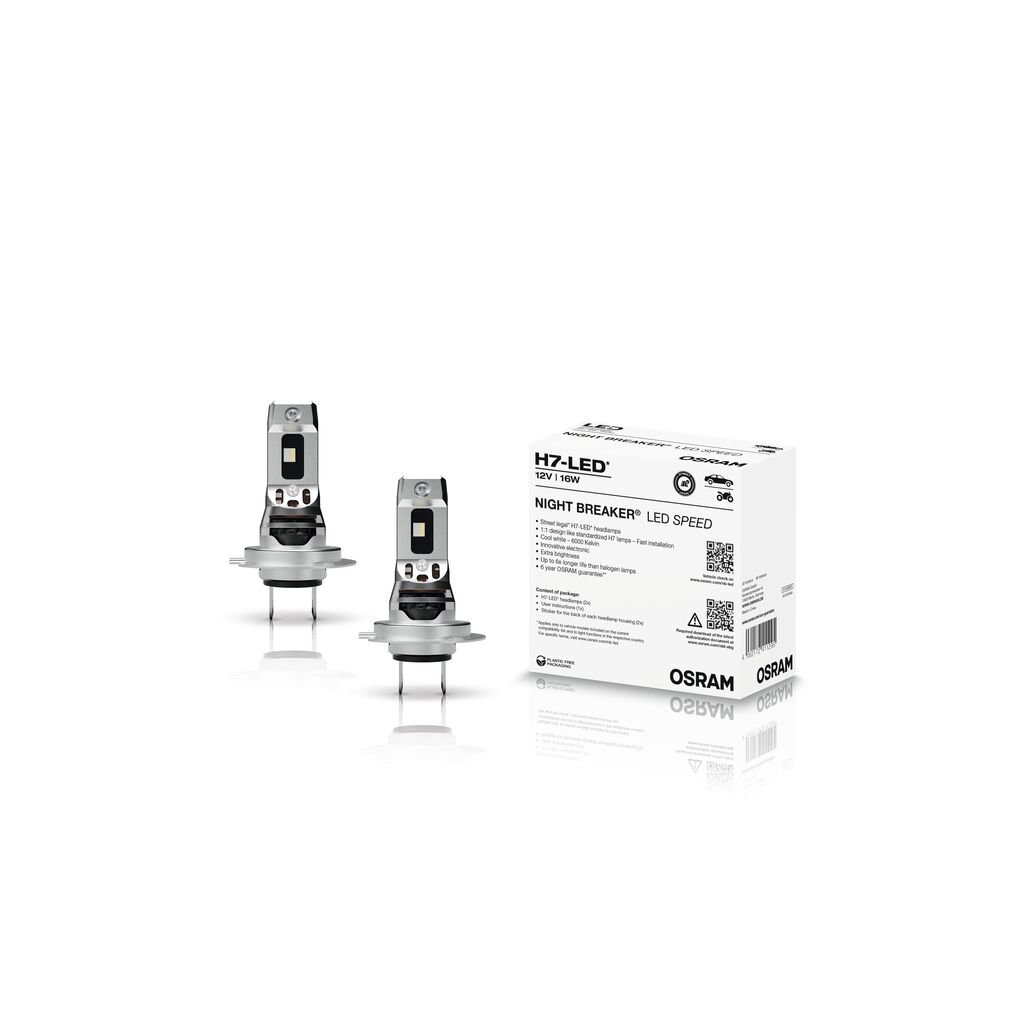 OSRAM 64210DWNBSP NIGHT BREAKER LED SPEED H7 Glühlampe, Fernscheinwerfer