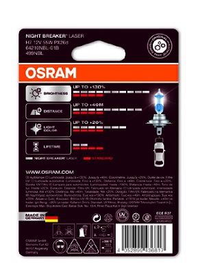 OSRAM 64210NBL-01B NIGHT BREAKER® LASER Glühlampe, Fernscheinwerfer