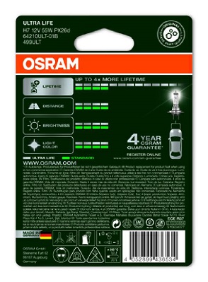 OSRAM 64210ULT-01B ULTRA LIFE Glühlampe, Fernscheinwerfer