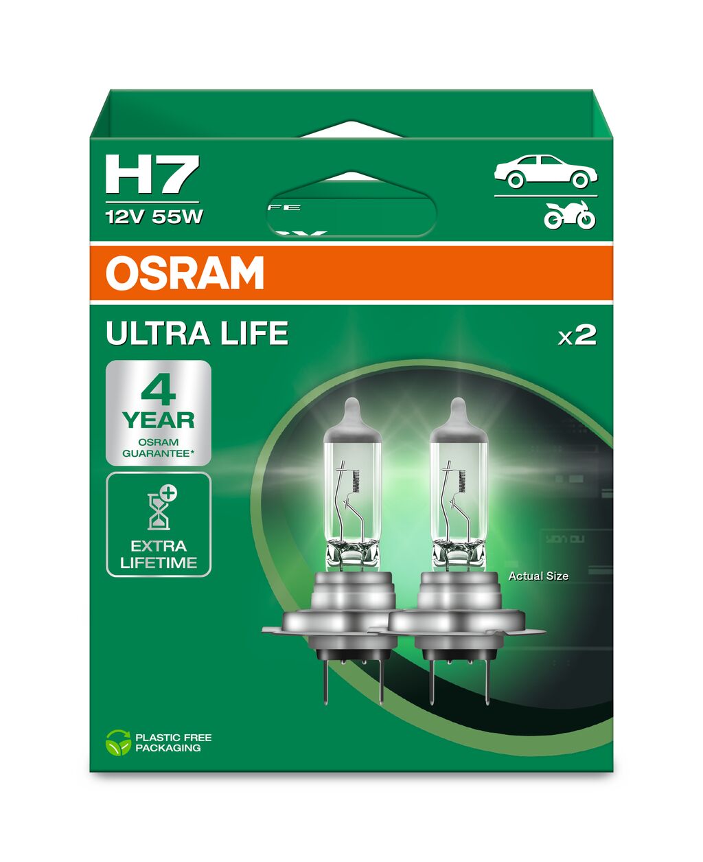 OSRAM 64210ULT-2HB ULTRA LIFE Glühlampe, Fernscheinwerfer