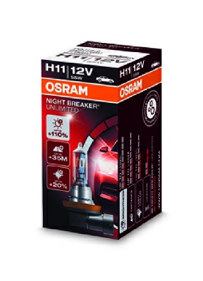 OSRAM 64211NBU NIGHT BREAKER UNLIMITED Glühlampe, Fernscheinwerfer