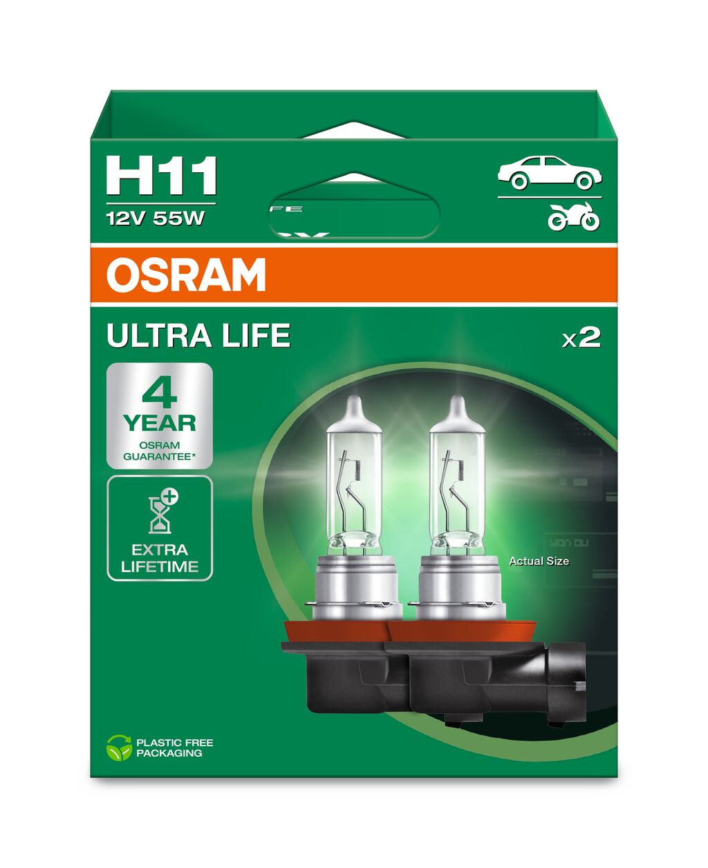OSRAM 64211ULT-2HB ULTRA LIFE Glühlampe, Fernscheinwerfer