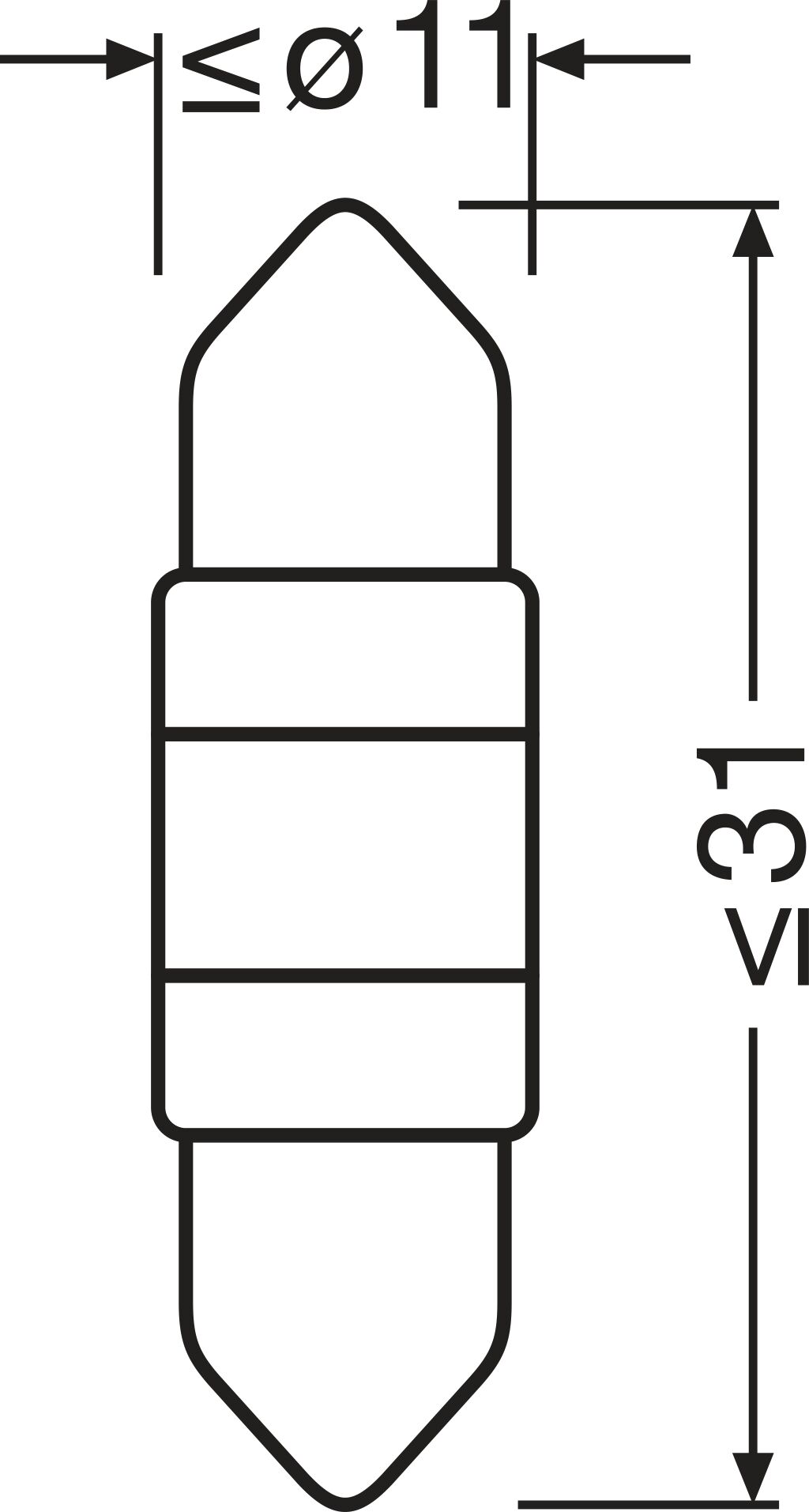 OSRAM 6438DWP-1BL LEDriving® SL Glühlampe, Innenraumleuchte