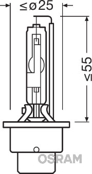 OSRAM 66250 XENARC ORIGINAL...