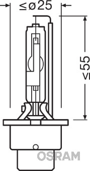 OSRAM 66450 izzó, távfényszóró