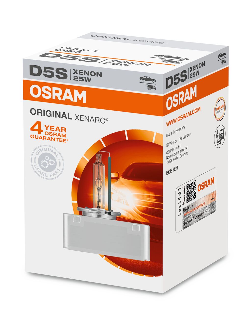 OSRAM 66540 XENARC® ORIGINAL Glühlampe, Fernscheinwerfer