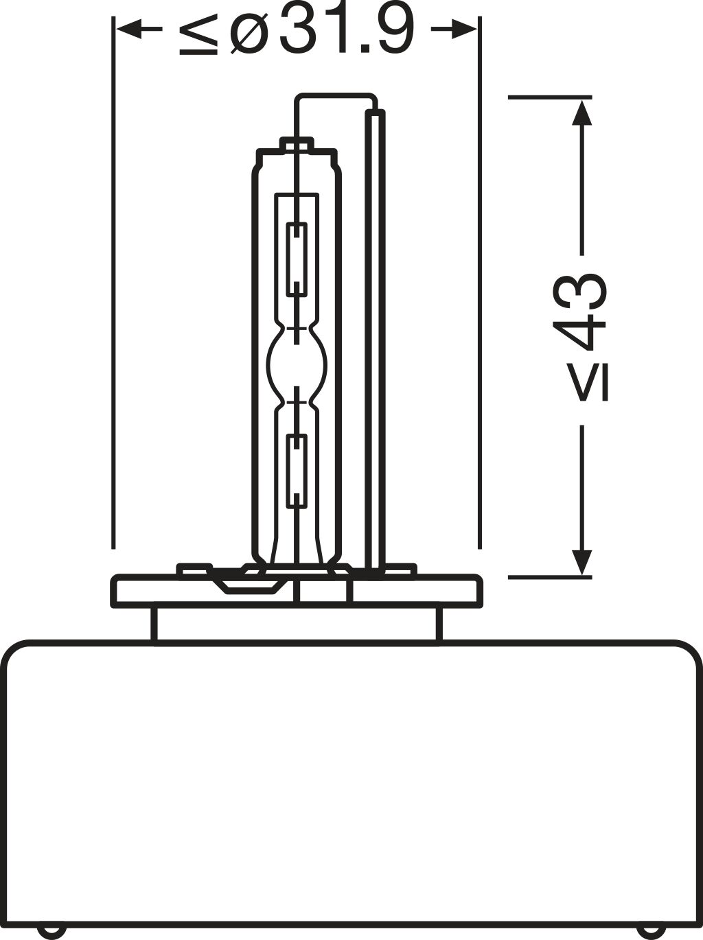 OSRAM 66540 XENARC® ORIGINAL Glühlampe, Fernscheinwerfer