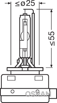 OSRAM 66548 izzó, távfényszóró