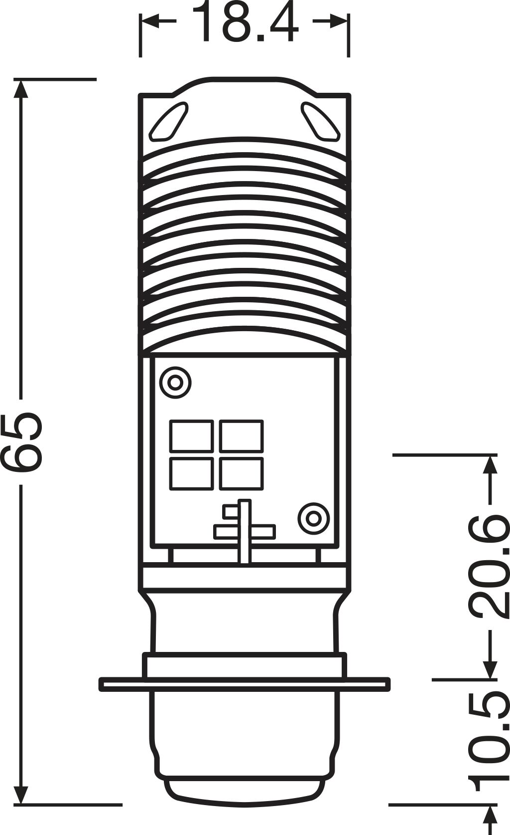 OSRAM 7335DWESY-1HB LEDriving® HLM EASY Glühlampe, Fernscheinwerfer
