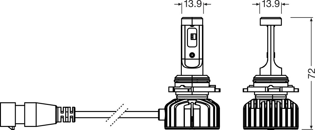 OSRAM 9006DWNBSM-2HB NIGHT BREAKER LED SMART HB4 Glühlampe, Arbeitsscheinwerfer