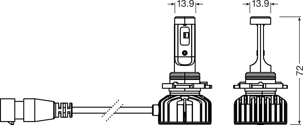 OSRAM 9145DWNBSM-2HB NIGHT BREAKER LED SMART H10 Glühlampe, Fernscheinwerfer