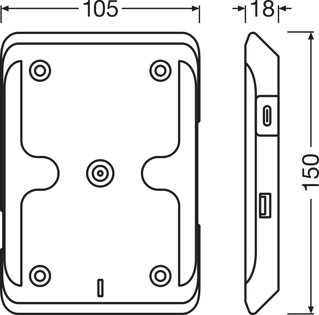 OSRAM LEDIL423 LEDinspect SINGLE CHARGE PAD Handleuchte