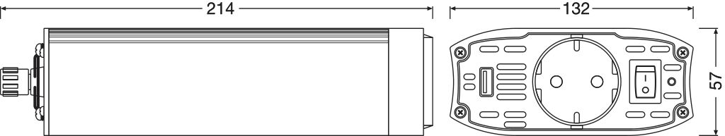 OSRAM OEINVU500 POWERinvert Modified Wechselrichter