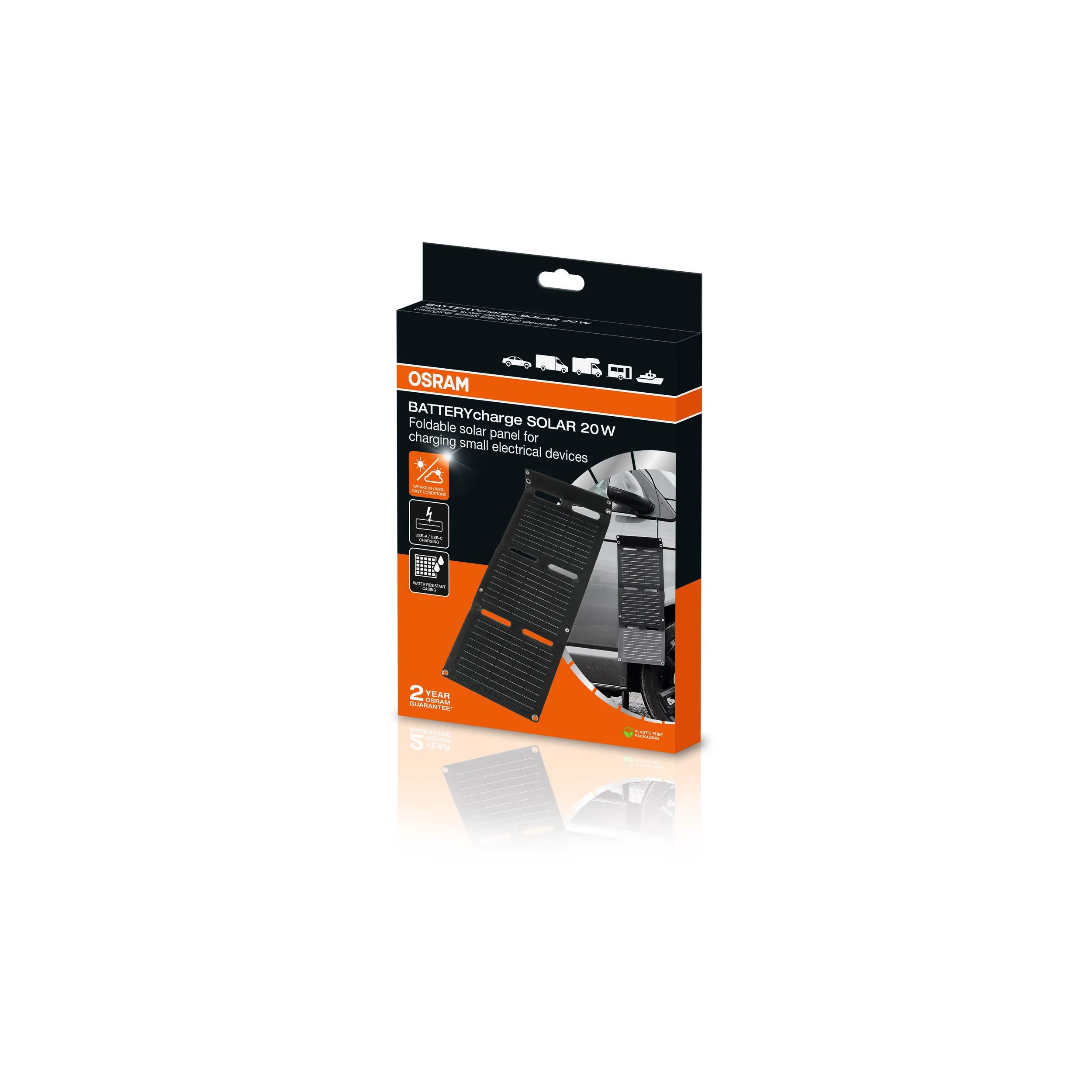 OSRAM OFSP20 BATTERYcharge SOLAR 20W Battery Charger