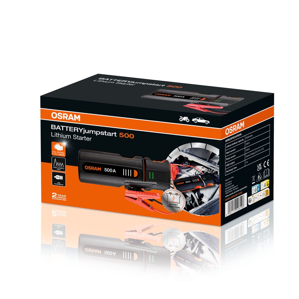 OSRAM OJS010 OSRAM BATTERYjumpstart 500 Batteriestarter