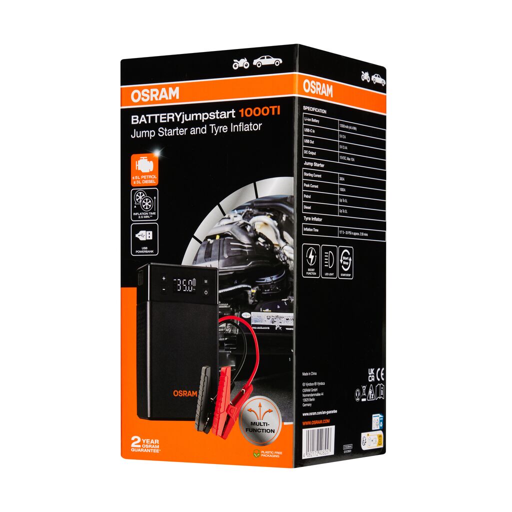 OSRAM OJS020TI OSRAM BATTERYjumpstart 1000TI Batteriestarter