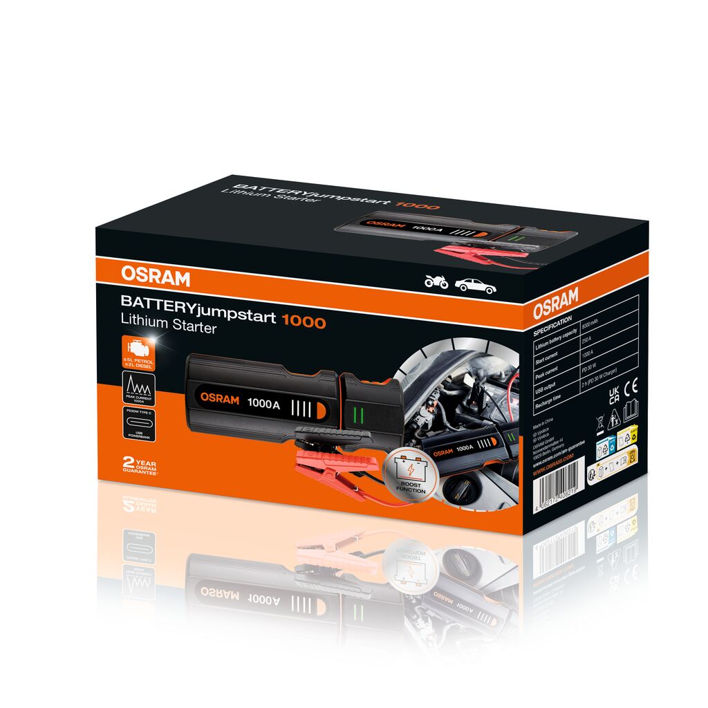 OSRAM OJS020 OSRAM BATTERYjumpstart 1000 Batteriestarter