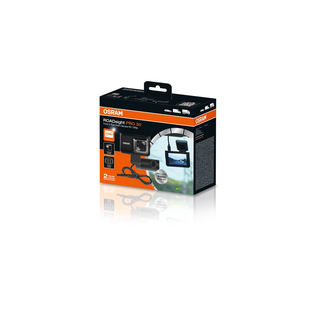 OSRAM OTDC30 ROADsight PRO 30 Dash Camera Pamäż údajov o dopravnej nehode (čierna skrinka)