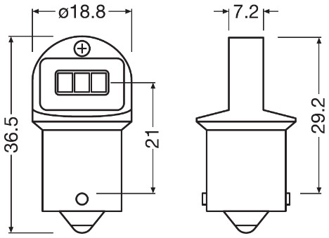 OSRAM 5008DWP-02B LEDriving® SL Glühlampe, Blinkleuchte