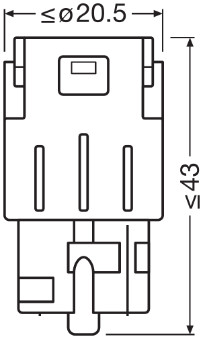 OSRAM 7504DYP-02B LEDriving® SL Glühlampe, Blinkleuchte