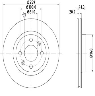 MTR 12108513 Disc frana