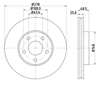 MTR 12108521 Disc frana