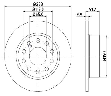 MTR 12108523 Disc frana