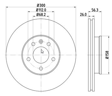 MTR 12108530 Disc frana