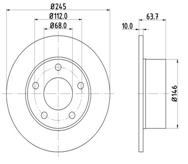 MTR 12108542 Disc frana