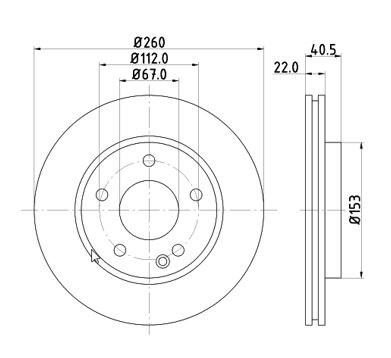 MTR 12108554 Disc frana