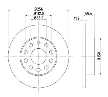 MTR 12108557 Disc frana