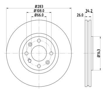 MTR 12108561 Disc frana