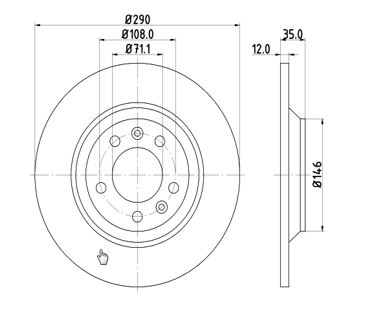 MTR 12108562 féktárcsa...