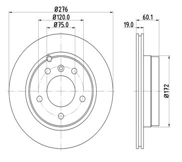 MTR 12108564 Disc frana