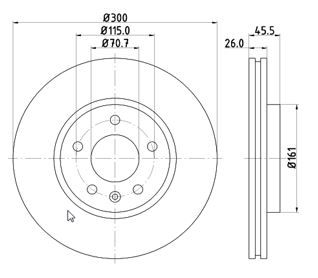 MTR 12108567 Disc frana