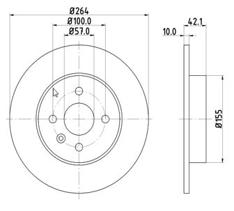 MTR 12108572 Disc frana