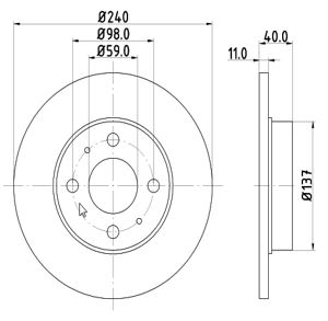 MTR 12108575 Disc frana