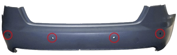 MTR 12164996 lökhárító hátsó AUDI