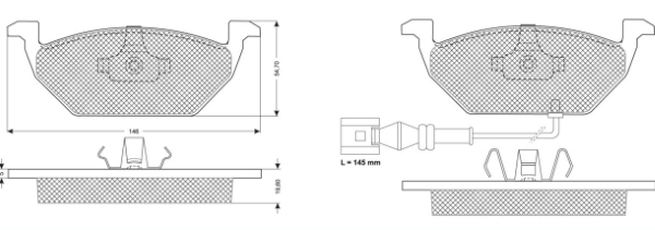 MTR MT446 set placute...