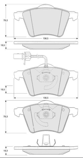 MTR MT465 set placute...