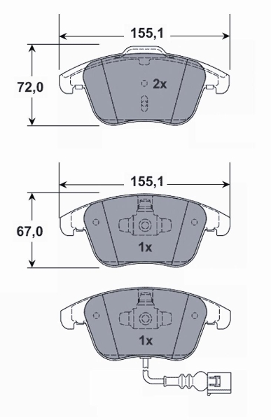 MTR MT486 set placute...