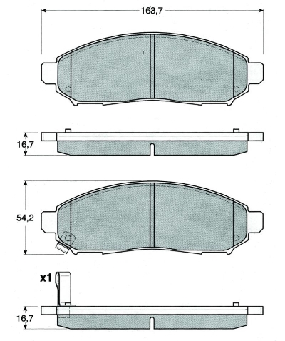 MTR MT504 fékbetétkészlet,...