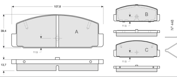 MTR MT575 set placute...