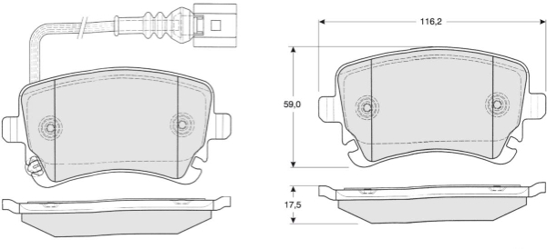 MTR MT577 set placute...